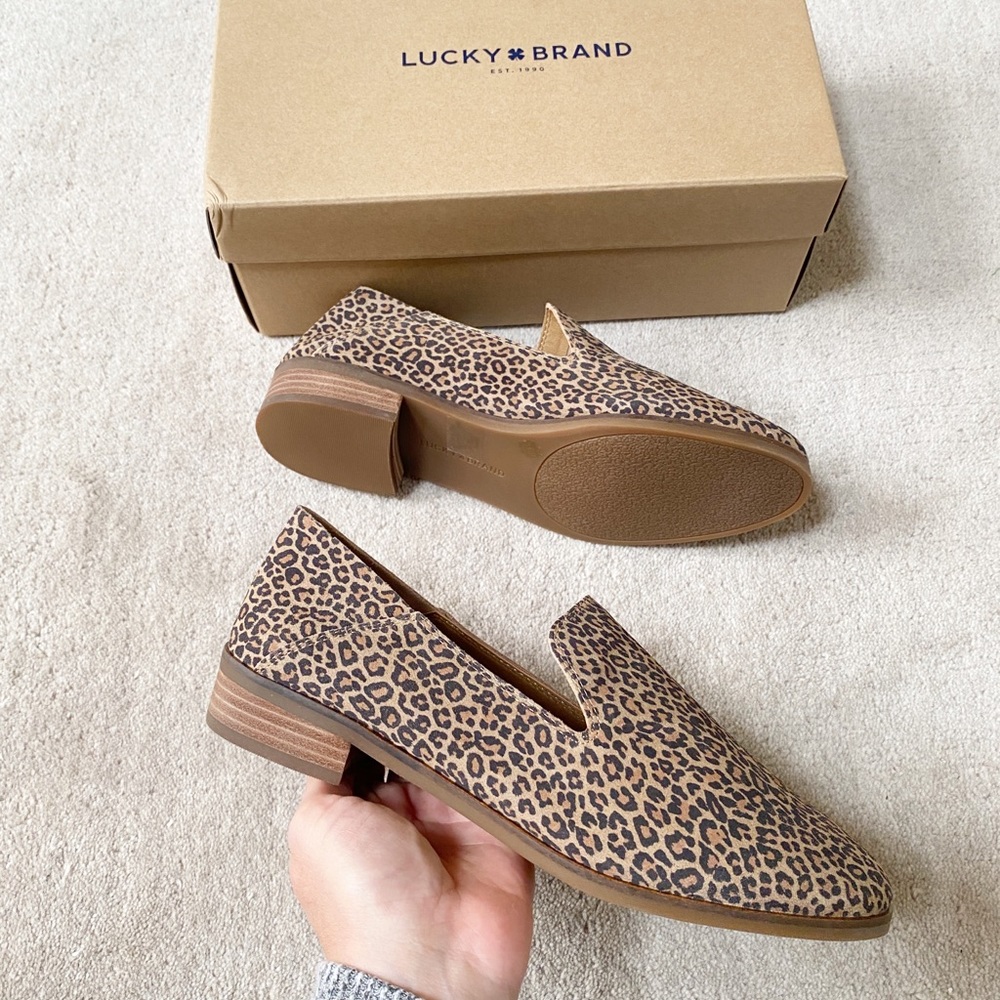Lucky Brand Animal Printed Loafers